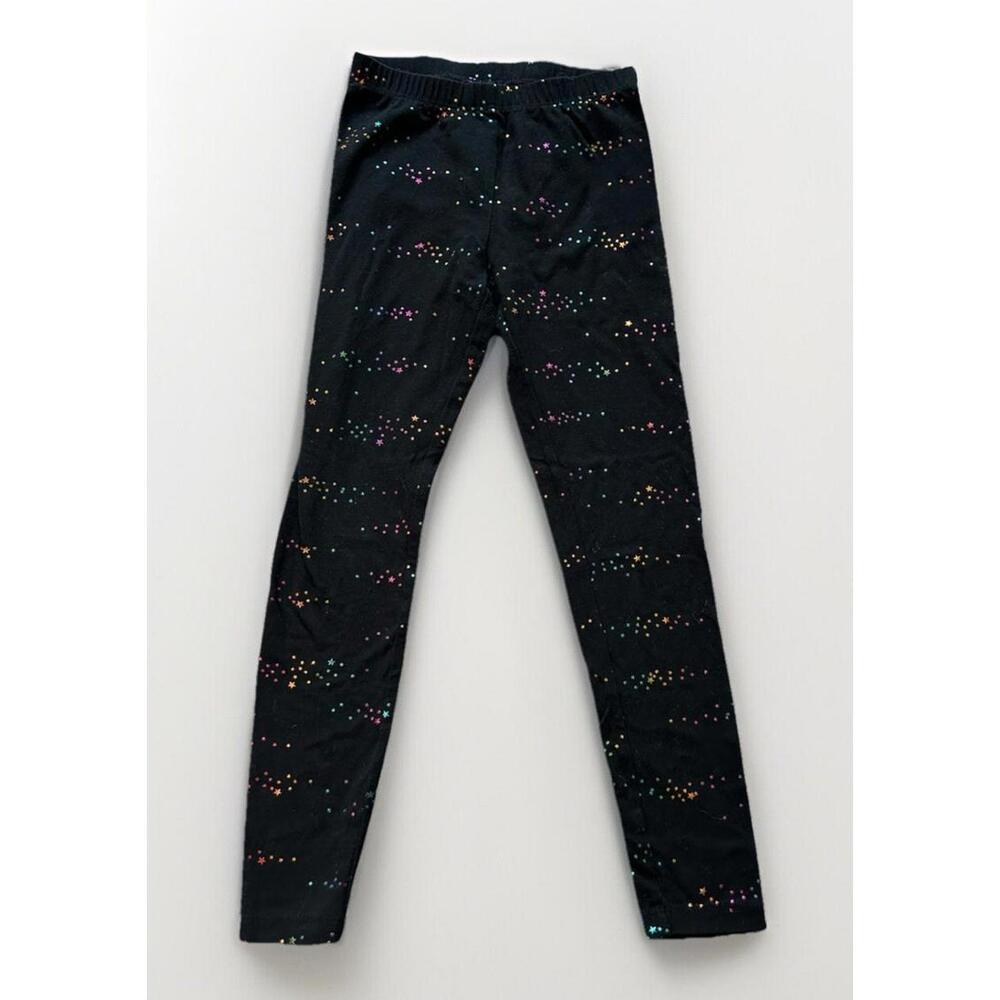 Cat & Jack Leggings Girls Medium Black Pull On Elastic Waist